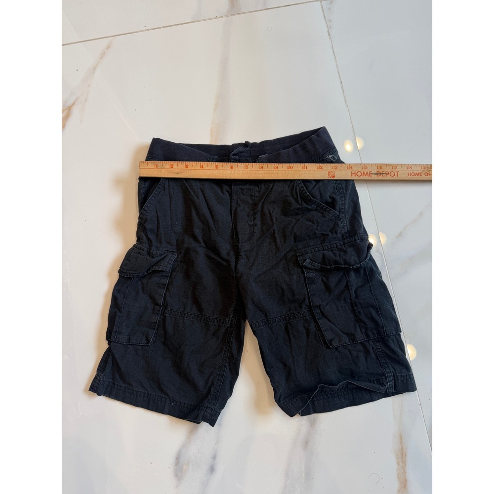 Epic Threads Kids Black Cargo Shorts Cotton Elastic Waist Drawstring Size S - Picture 6 of 6